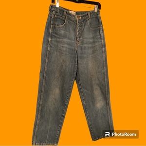 Vintage 1980s Calvin Klein High Waisted Blue Jeans Designer Retro 80s Denim, NWT